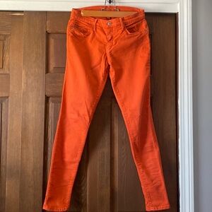 Second yoga jeans beautiful burnt orange, size 26